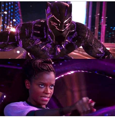 King T'Challa: Black Panther communicating with Princess Shuri remotely ...