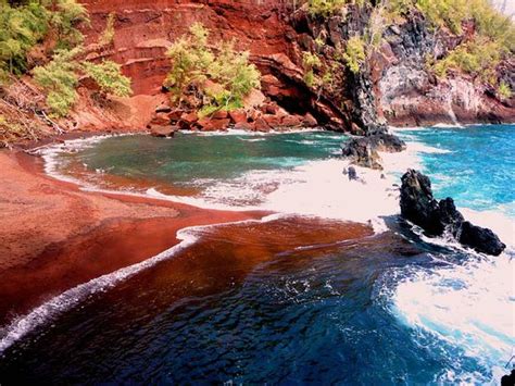 Red Sand Beach - Kaihalulu Beach (Hana) - All You Need to Know BEFORE ...