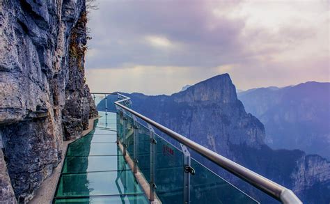 Tianmen Mountain Skywalk Glass Bridge tall - Travel Off Path