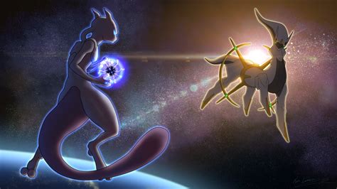 Mewtwo Vs Arceus by KD-LoseAider on DeviantArt