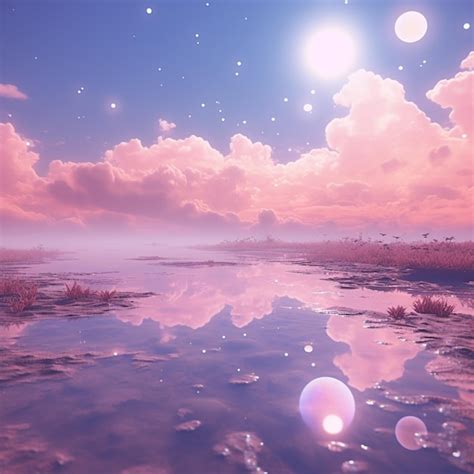 Aesthetic dreamy background with clouds and moon | Premium AI-generated ...