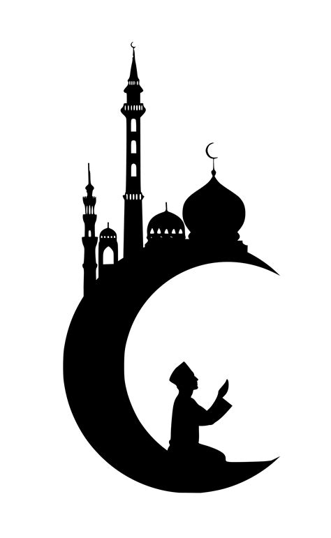 Islamic Clipart Black And White Sun