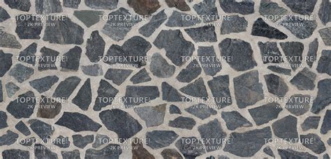 Dark Gray Stone Tiles - Top Texture