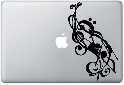 Music Notes laptop DECAL macbook iPad computer vinyl sticker