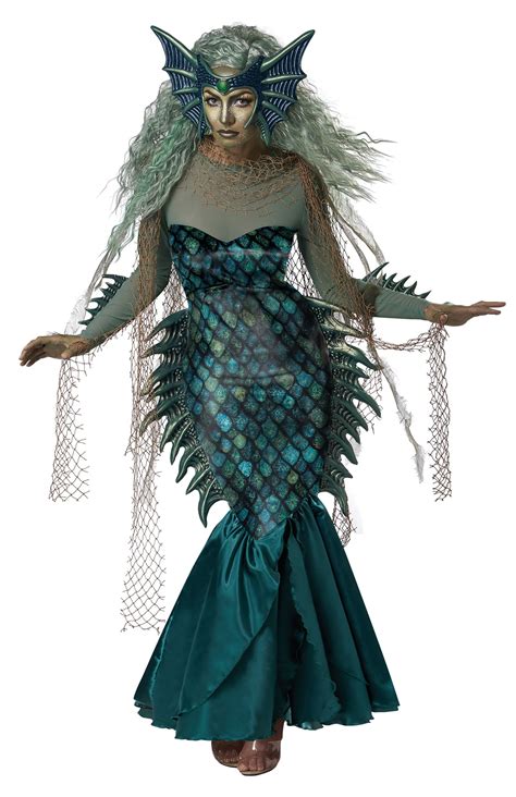 California Costumes Dark Sea Siren Mermaid Women's Halloween Fancy ...