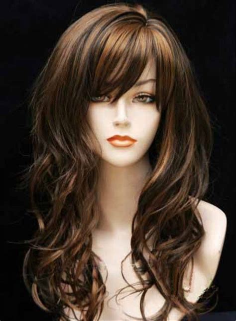 Long Curly Full Bang Synthetic Capless Women Wigs 22 Inches | Hair ...