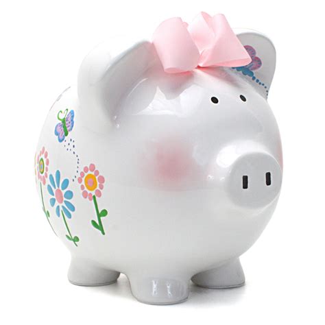 Custom Painted Ceramic Piggy Bank | Piggy Banks for Kids | Hillary's Gifts