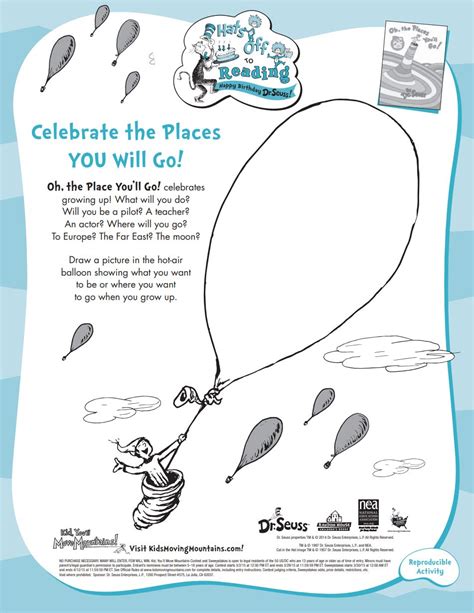 33+ Dr Seuss Activities For Oh The Places You Ll Go Download ...