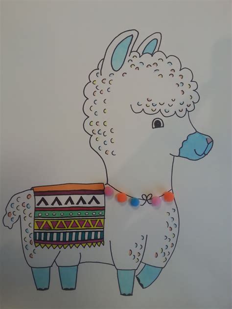 a faithful attempt: Baby Llama drawings