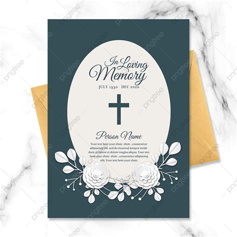 Creative Circular Background Funeral Invitation Template Download on ...