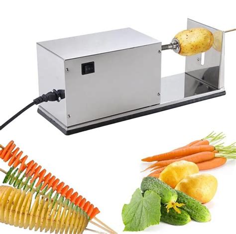 Electric Potato Twister Tornado Slicer Automatic Cutter Machine Spiral ...