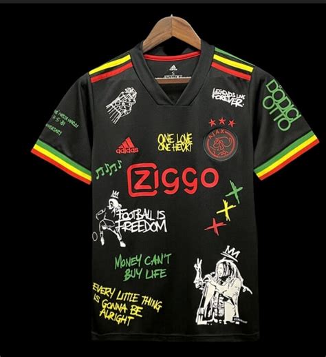 Bob Marley Ajax 2022 Football Shirt Jersey Retrò Home Malliot | Etsy