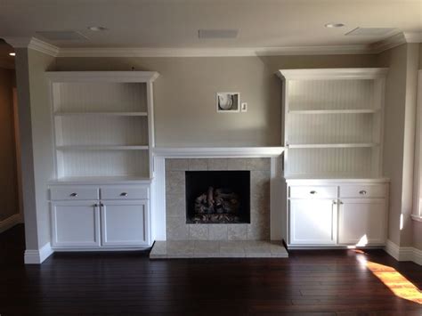 Built in cabinets around fireplace | For the home | Pinterest