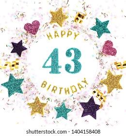 43 Birthday Images, Stock Photos & Vectors | Shutterstock