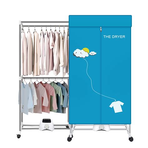 Buy Portable Dryer,110V 1000W Electric Clothes Dryer Machine Double ...