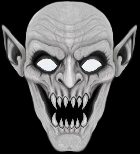 Rick Daly - Illustration & Design - New York: Demon Vampire Mask