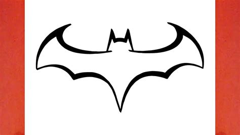 HOW TO DRAW THE BATMAN LOGO