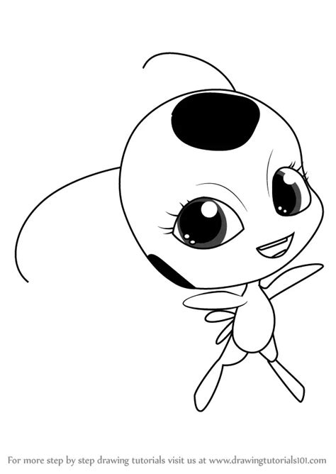 How to Draw Tikki from Miraculous Ladybug (Miraculous Ladybug) Step by ...