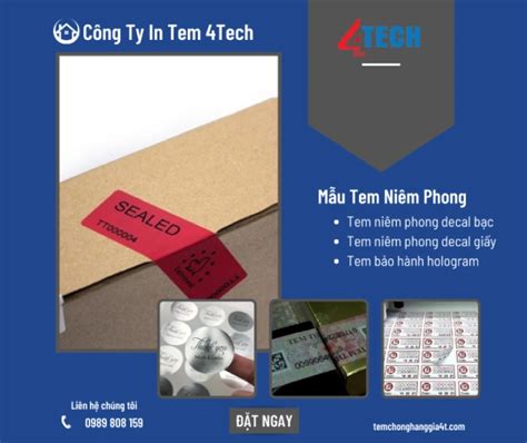 Tem niêm phong - In tem phong Giá Rẻ - Chất Lượng - Uy tín HCM