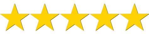 5 Star Rating PNG Images Transparent Background | PNG Play