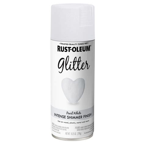 Rust-Oleum Specialty 10.25 oz. Pearl White Glitter Spray Paint (6-Pack ...