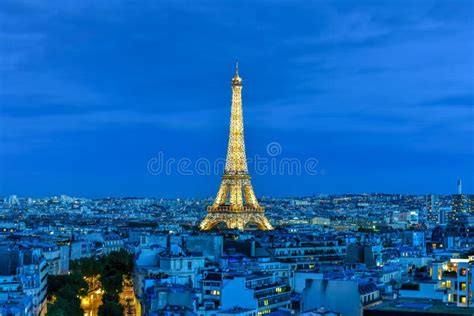 Paris City Skyline - France Editorial Stock Photo - Image of ...