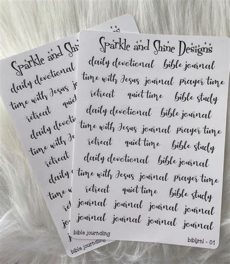 Bible Journaling Stickers - Etsy