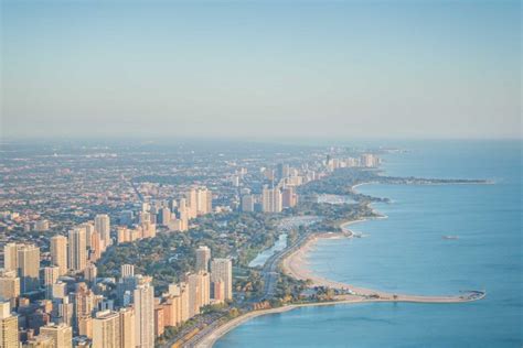 North Avenue Beach Chicago Aerial - Toby Harriman