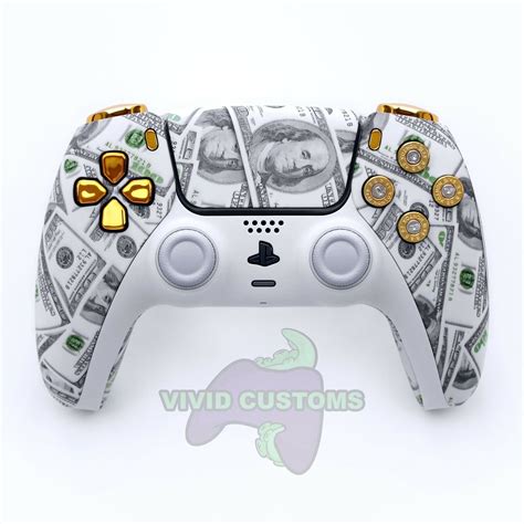 Custom PS5 Controller Cash Money Mod PlayStation 5 DualSense Wireless ...