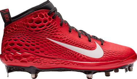 Red/White / #110 Nike Mens 9-Spike Force Zoom Trout 5 Metal Baseball ...