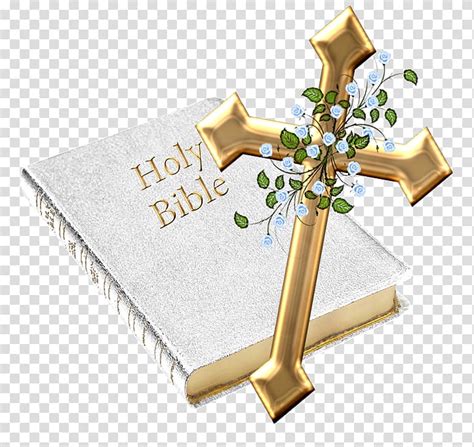 Holy Bible and gold-colored cross , Bible Genesis Christian cross ...