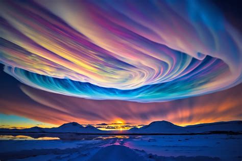 Polar stratospheric clouds - AI generated free images and icons with ...