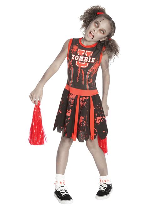 Undead Cheerleader Girls Costume - Zombie Costumes