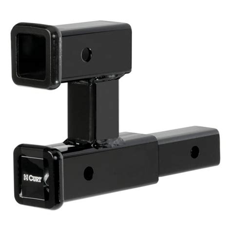 CURT 45792 Dual Receiver Trailer Hitch Ball Mount, 2-Inch, 3,500 lbs ...