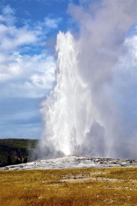 Old Faithful Geyser Photograph by Mitch Cat