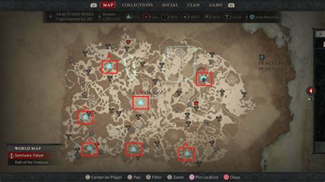 All Diablo 4 waypoint locations in Fractured Peaks - Dot Esports