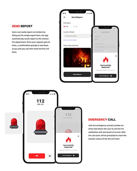 FIRST CALL FIRE EMERGENCY APP on Behance