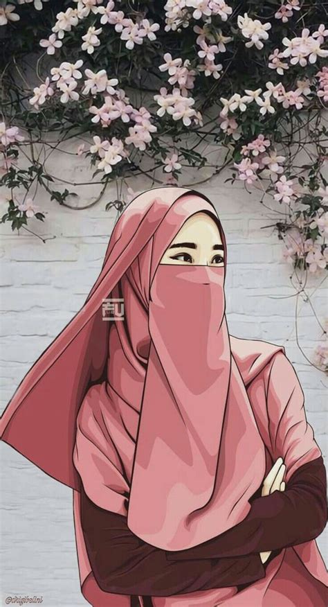 Pin oleh ALYAALQUDSI di Hijab cover | Ilustrasi karakter, Lukisan ...