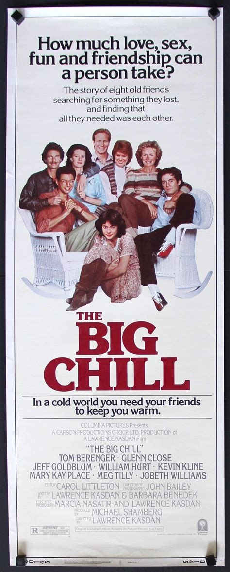 The Big Chill (1983) Original Insert Movie Poster - 14" x 36 ...