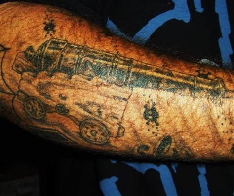 Detailed pirate cannon tattoo - Tattooimages.biz