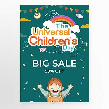 The Universal Childrens Day Poster Templates PSD Design For Free ...