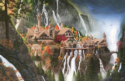 Rivendell Painting by Marlene Little - Pixels