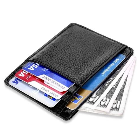 Slim Leather Card Holder - Wallets & Card Holders