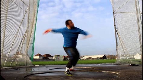 Discus training throw - YouTube