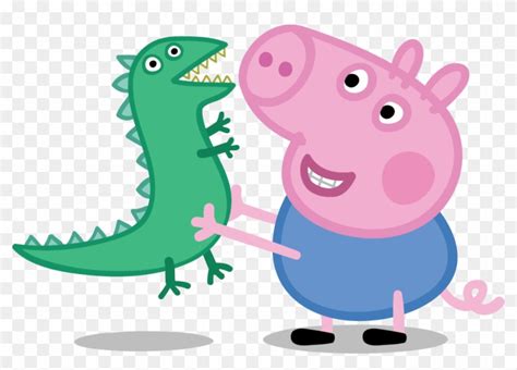 Peppa Pig Partner Toolkit - George Pig With Dinosaur - Free Transparent ...