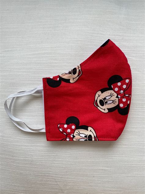 Minnie Mouse Mask for Girls Adult Reusable Face Mask | Etsy