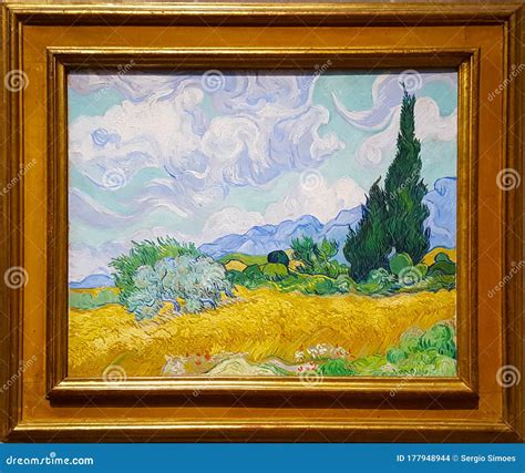 Wheat Field with Cypresses by Vincent Van Gogh Editorial Stock Image ...