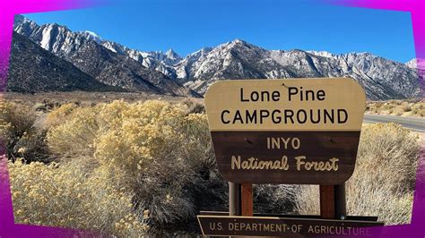 Free Camping at Lone Pine Campground | Inyo National Forest in CA - YouTube