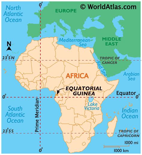 Equatorial Guinea Map / Geography of Equatorial Guinea / Map of ...