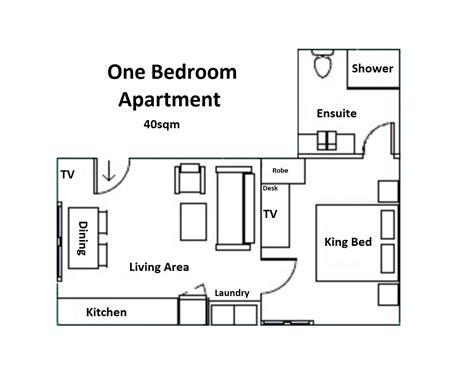 One Bedroom Flat Floor Plan House Plan Single Plans Storey Bedroom ...